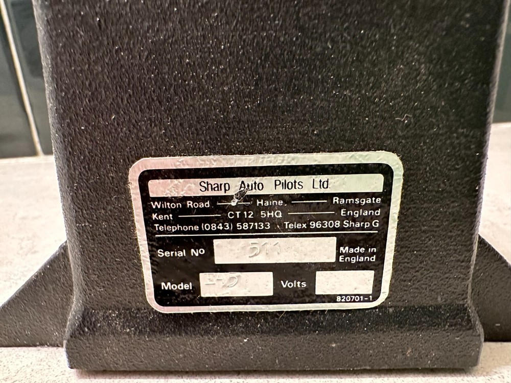 SHARP AUTO PILOTS MODEL E45 FEEDBACK MADE IN ENGLAND