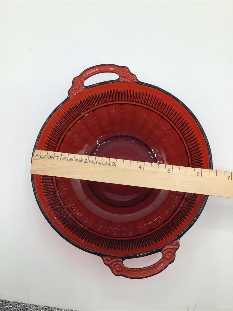 Anchor Hocking Ruby Red Coronation Bowl Small