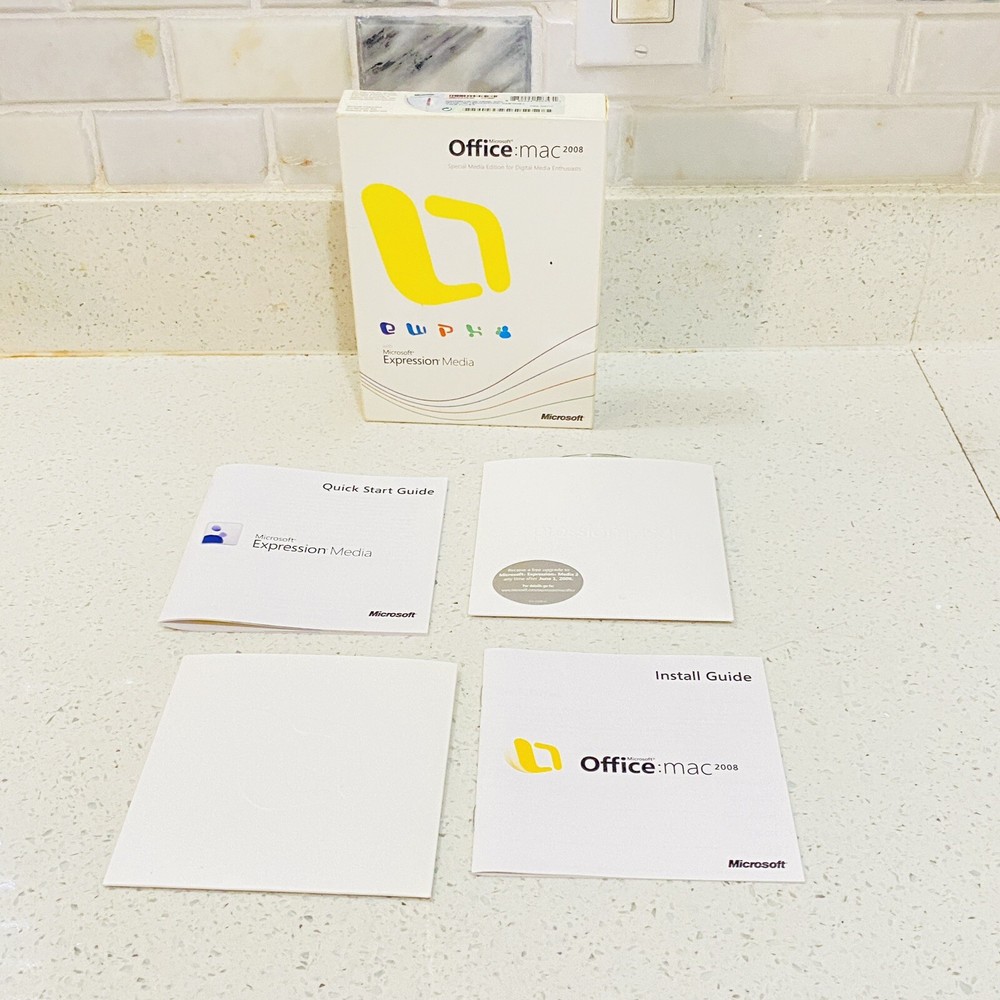 Microsoft Office: mac 2008 Microsoft Expression Media Japanese w/ Product Keys