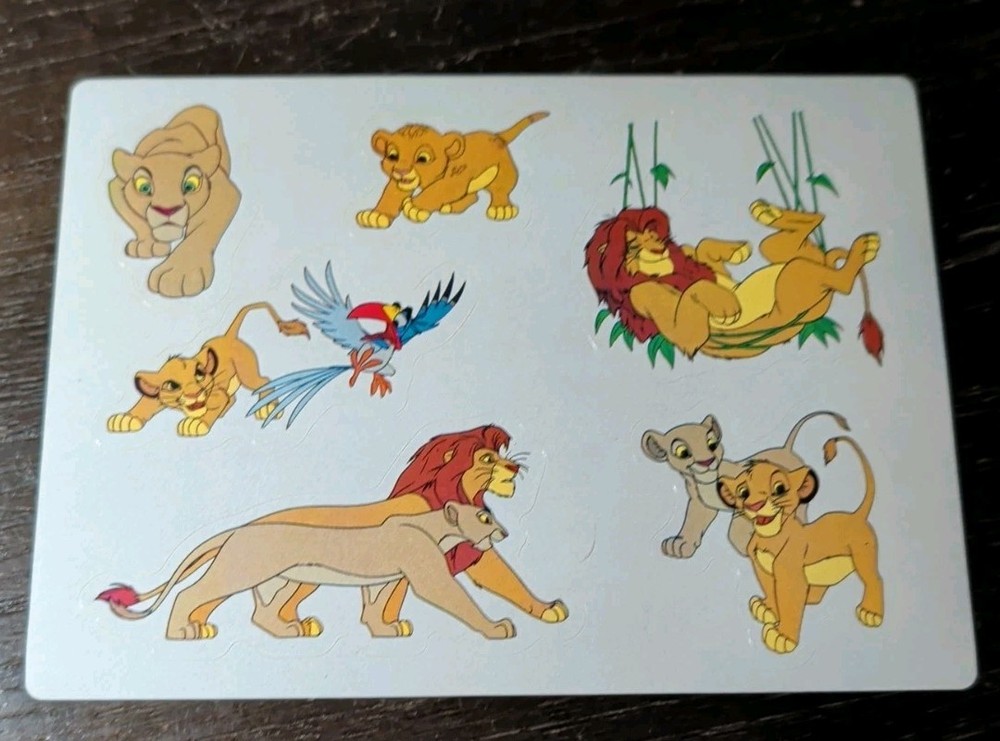 6 Lion King Stickers NEW