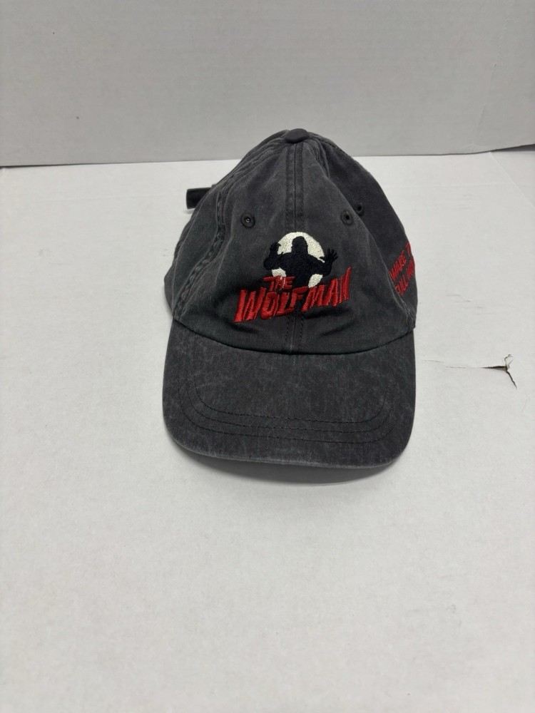 Universal Studios The Wolfman Black Adjustable Hat Movie Original