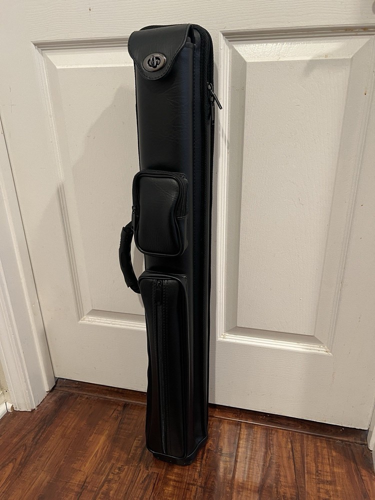 ELN Spring Loaded Pool Cue Case 2x4 Black