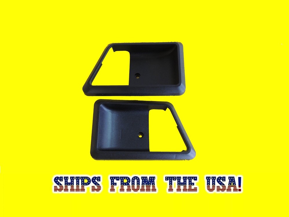 Inside Door Handle Bezel Set Black Fits 1989 1992 89 92 Ford Ranger Bronco II 2
