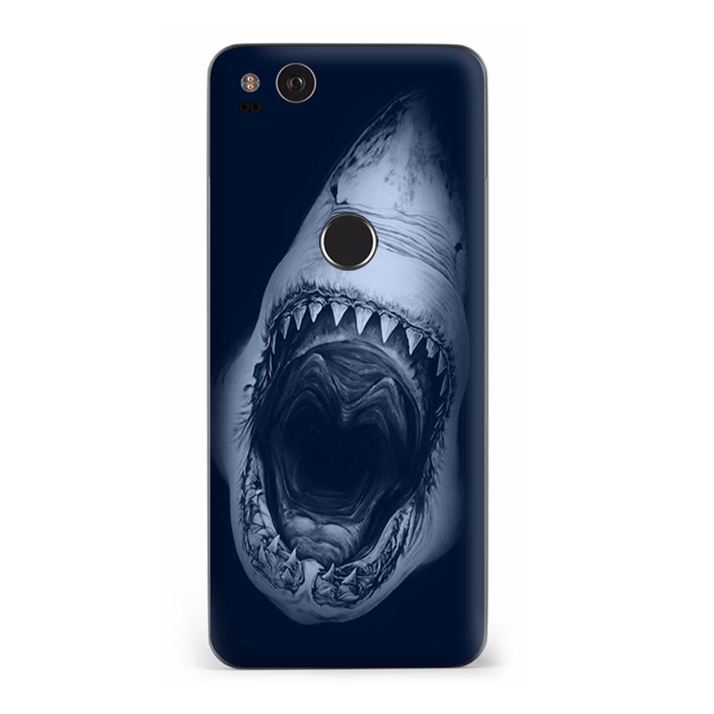 Google Pixel 2 Skins Decal Wrap Shark attack