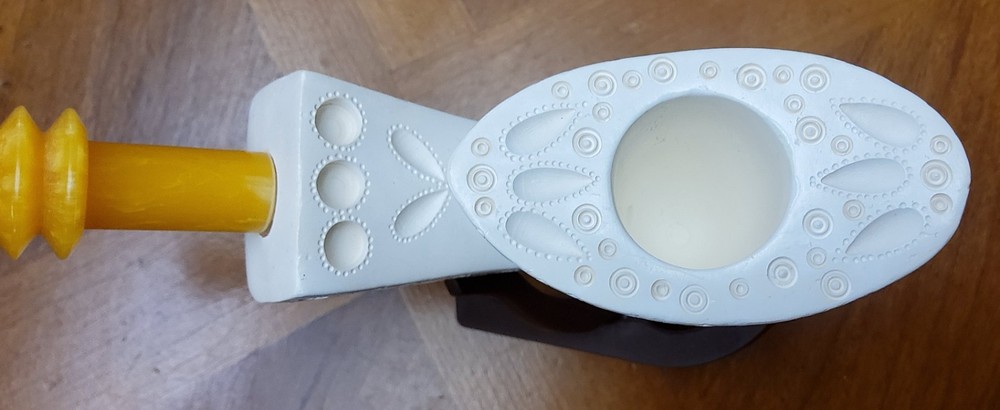 MEERSCHAUM PIPE, CIRCULAR / LATTICE DESIGN