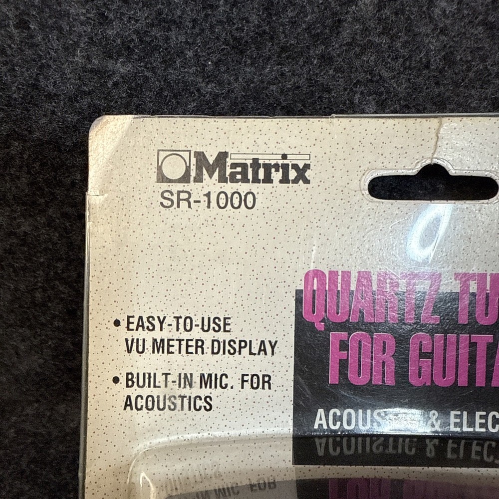 Matrix Quartz Guitar Tuner SR- 1000 New