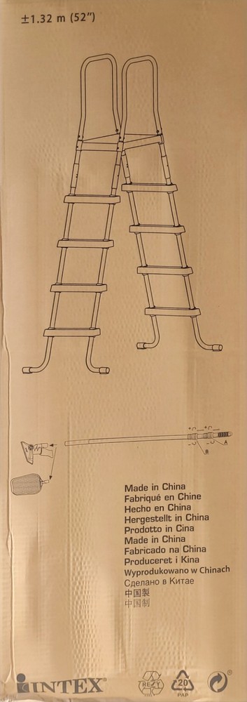 Intex 52" Pool Ladder With Skimmer