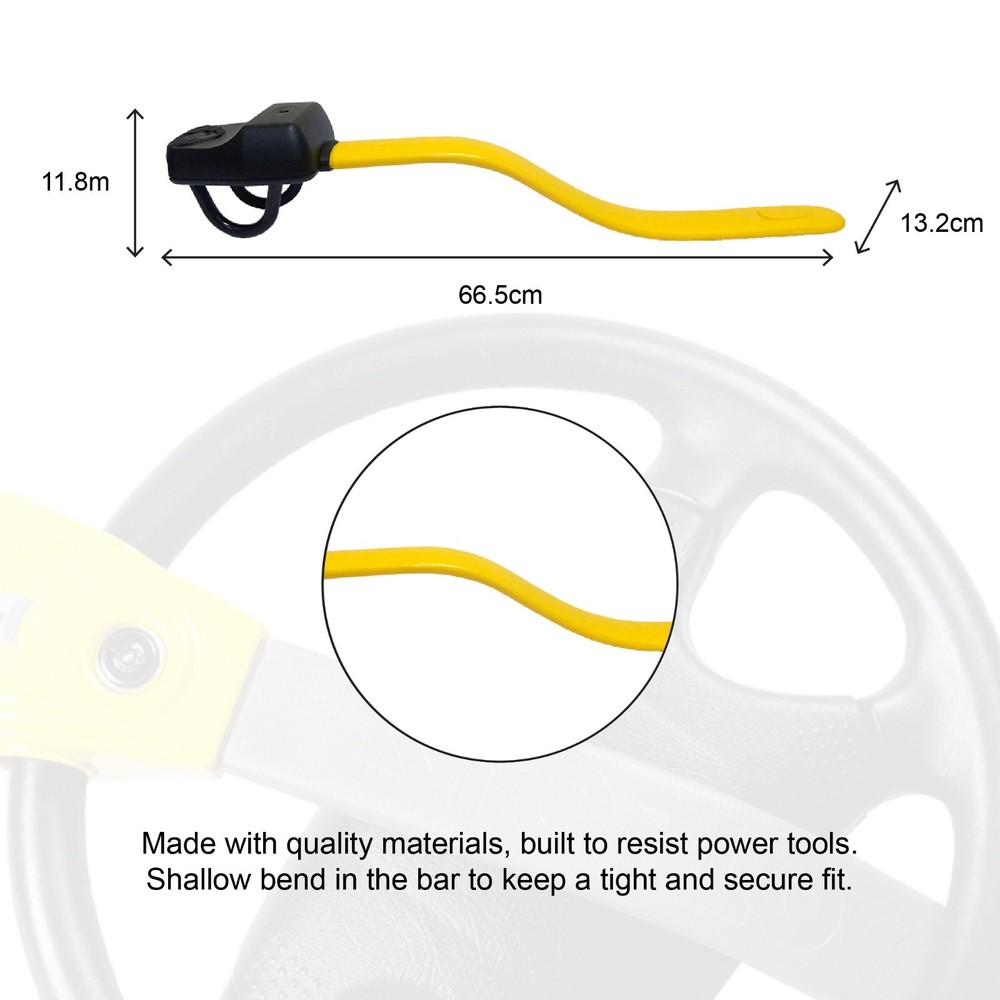 Stoplock PRO Steering Wheel Lock Recommended for Renault Master 2003 Onwards