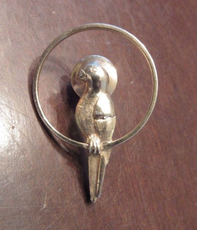 Vintage Parrot Bird Pin - Avon
