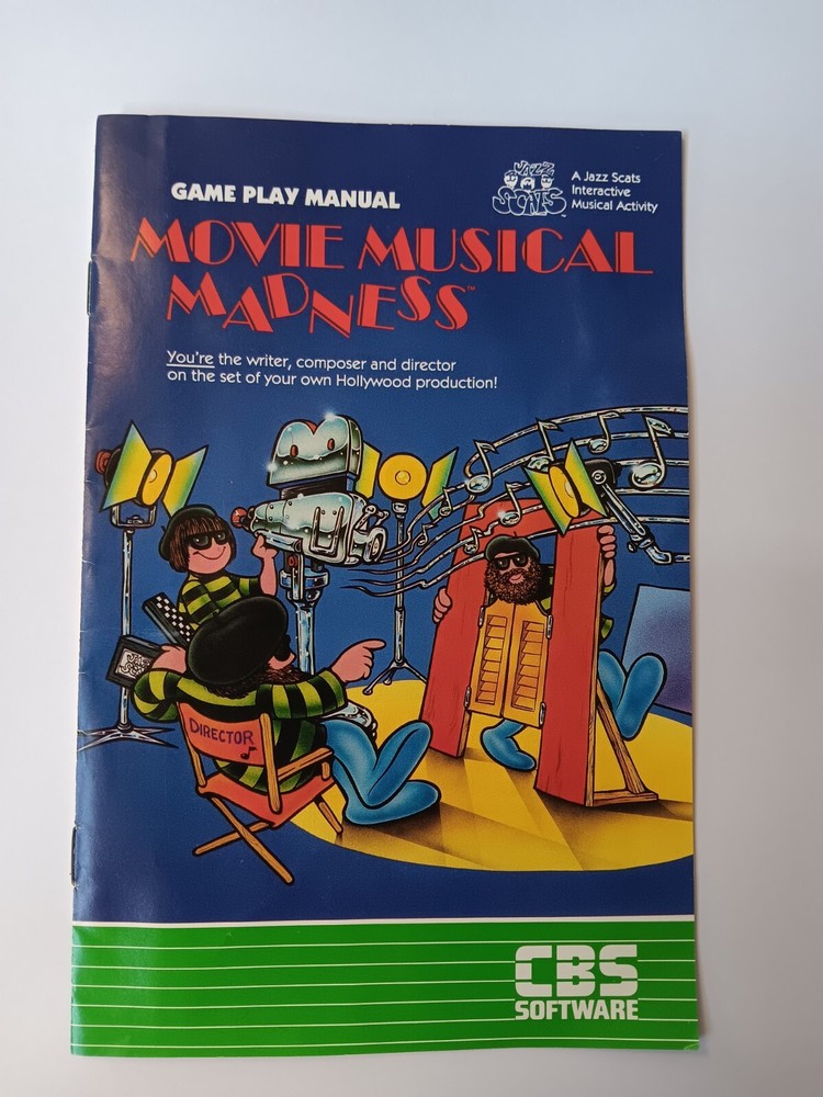 Commodore 64 Movie Musical Madness Computer Game Software Tested/Works CBS