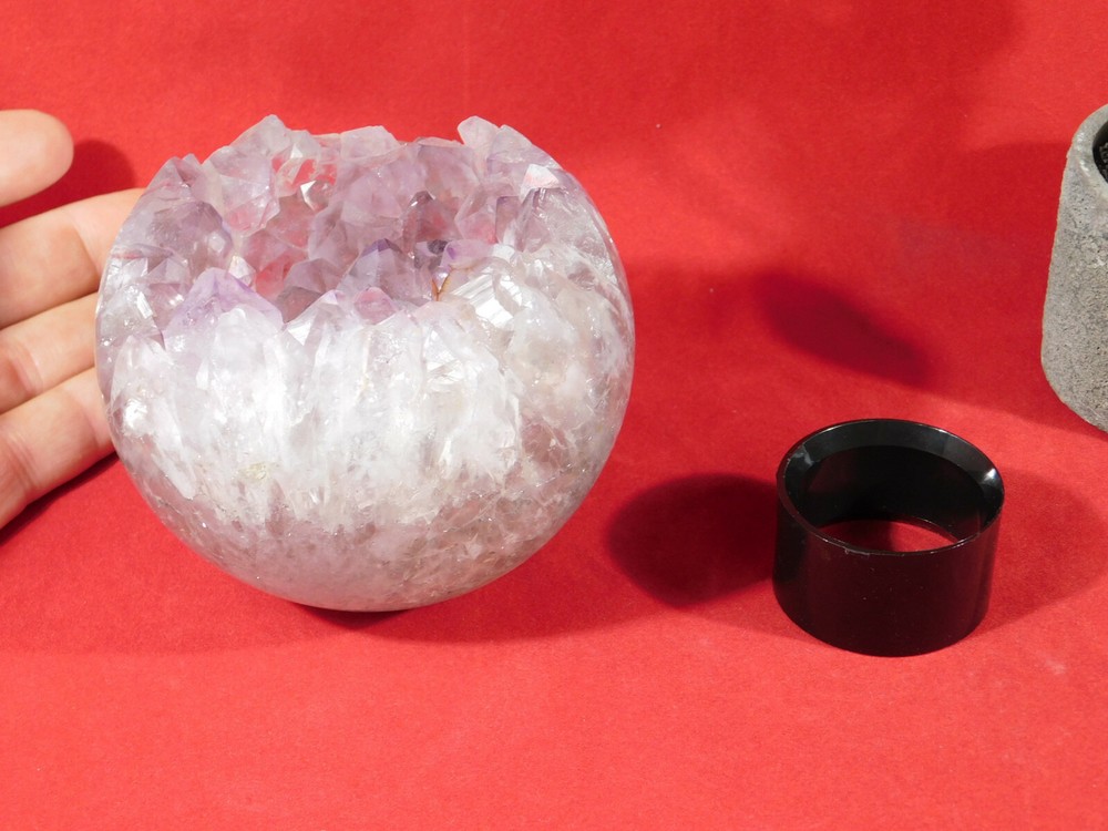 Sphere Display Stand Medium Size BLACK Acrylic