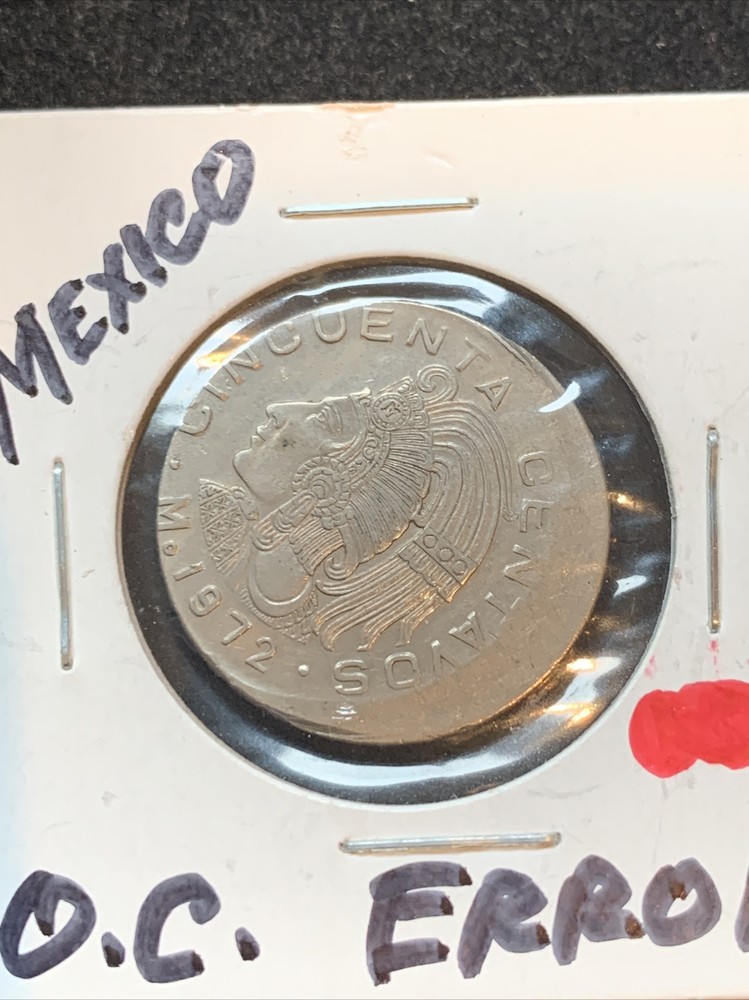 4 PC LOT MEXICO ERROR COINS. MAJOR ERRORS