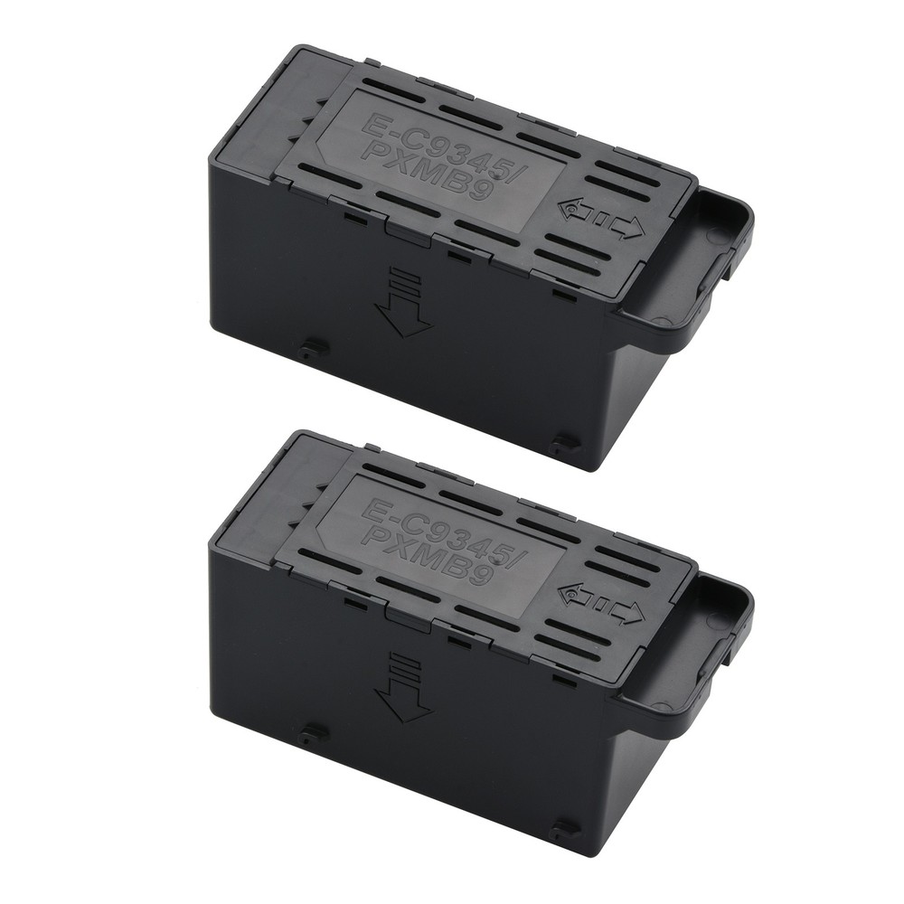 2* C9345 Maintenance Box For Epson WorkForce Pro Printer Waste Ink Pad Replace