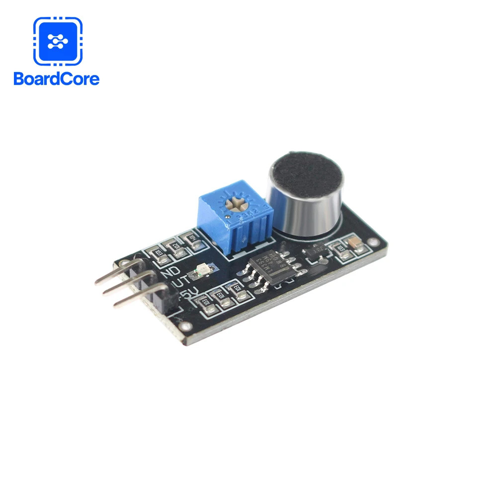 Sound Sensor Module with LM393 Chip and Electret Microphone for Detection