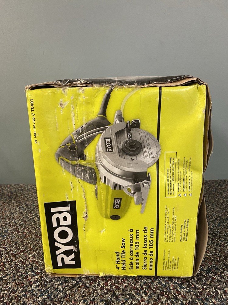 (NEW) RYOBI "4" HAND HELD TILE SAW.