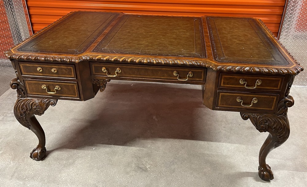 Maitland Smith Leather Top Desk - Read Description