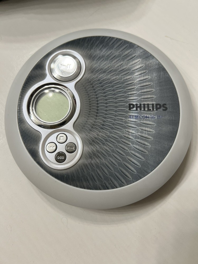 Retro Philips AX2411/17 CD Player 45 Second ESP+ Case+ 30 Discs Read For Details