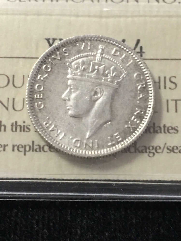 1938 ICCS Graded Newfoundland ¢10 Cent **AU-55**