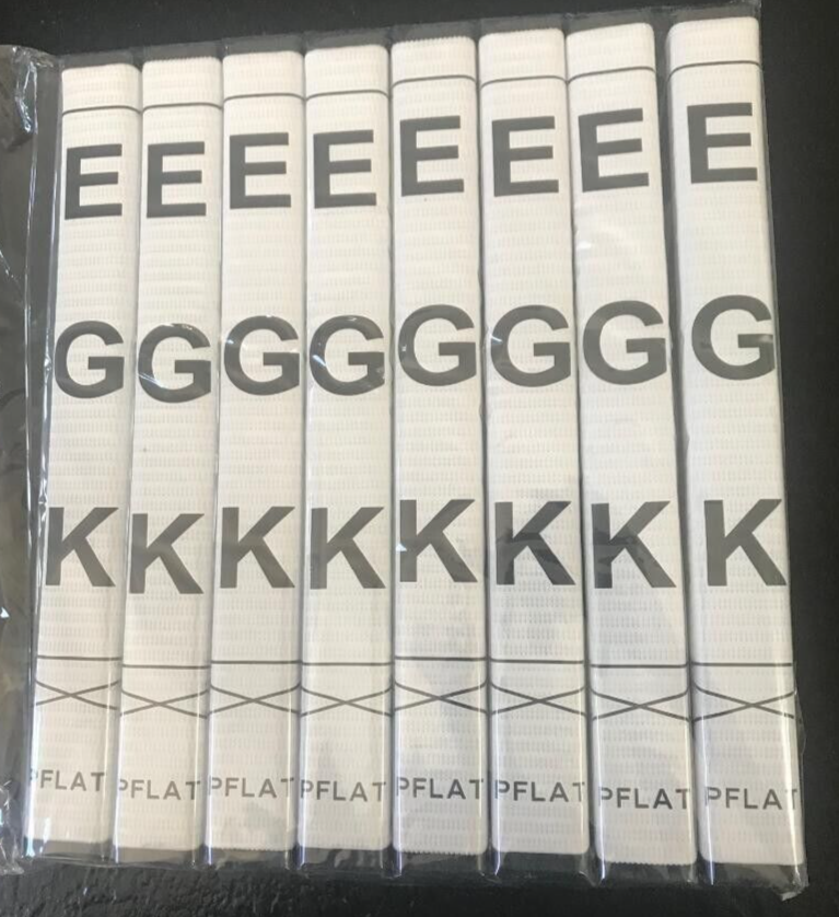 EGK PFLAT 1.0 WHITE FLAT FRONT NON-TAPER GOLF PUTTER GRIP