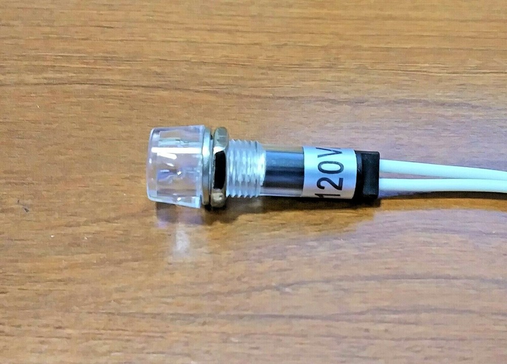 6 BBT Waterproof 120 volt White LED Hi-Profile Indicator Lights