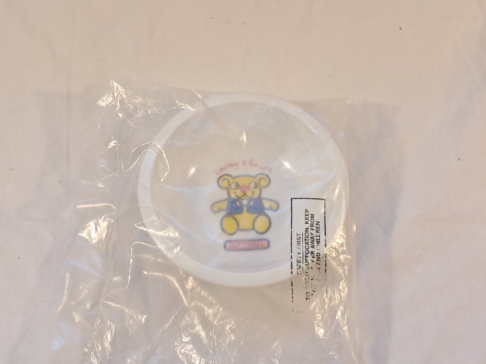 Retro Matchbox Activity Bear Plastic bowl made in england