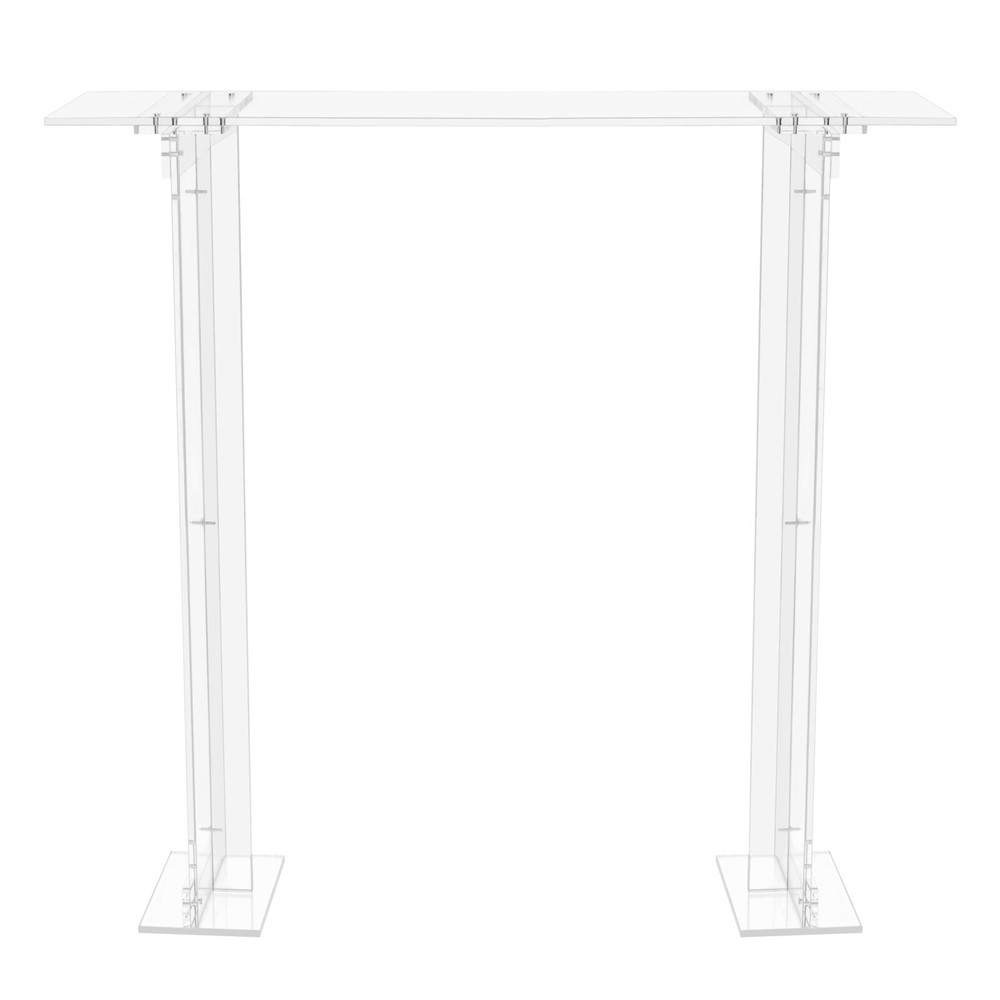 40inch Tall Clear Acrylic Rectangular Flower Racks Modern Wedding Flower Stand