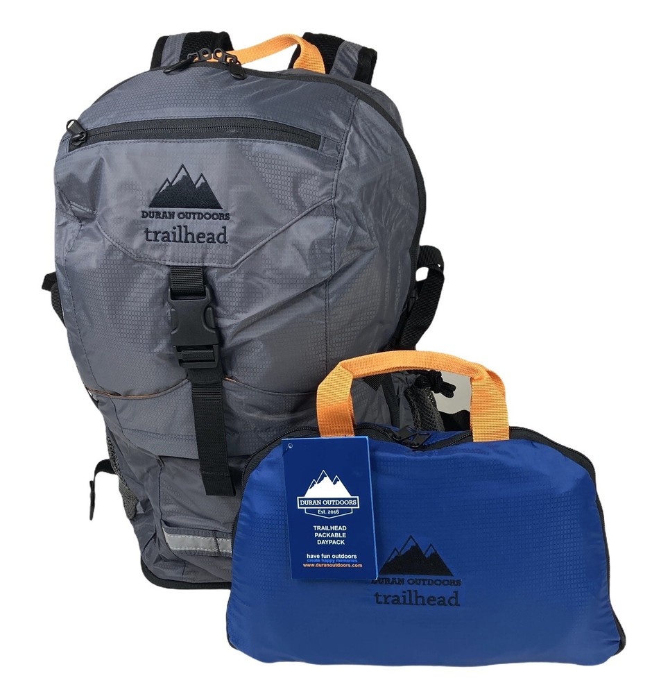 Duran Outdoors Trailhead Packable Travel Daypack Convertible Backpack Bag Pack