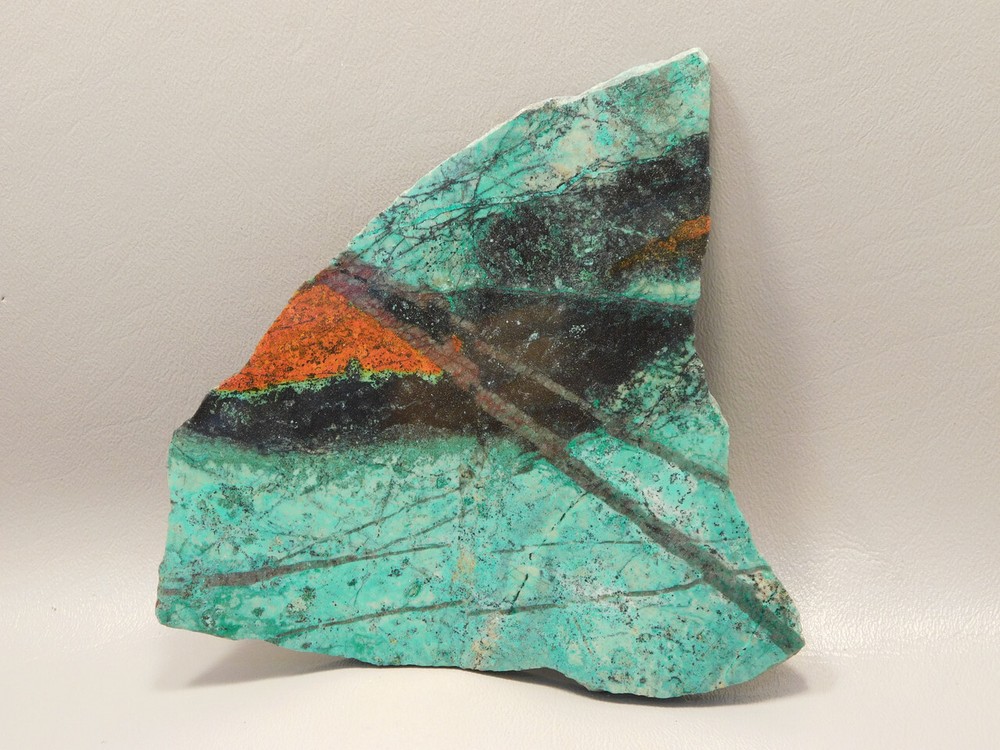 Sonora Sunset Polished Stone Slab Chrysocolla Cuprite #O11