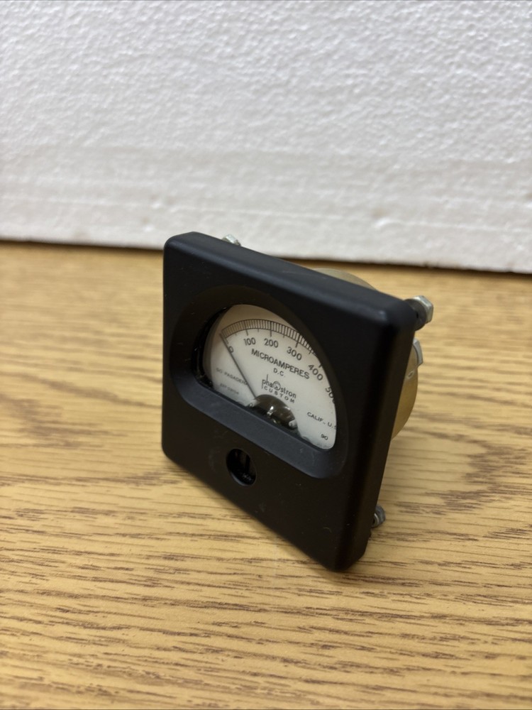 Phaostron DC Microamps Meter Gauge J-60