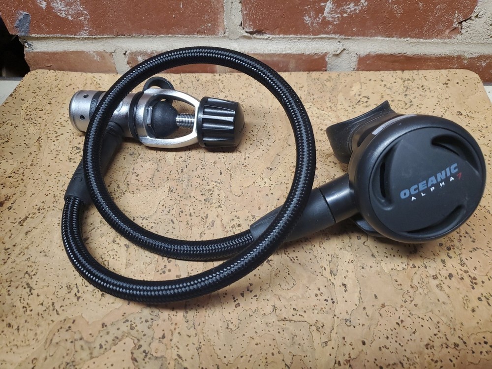 Oceanic Alpha 7 2nd Stage & Oceanic SP5 1st Regulator Set As Is UNTESTED