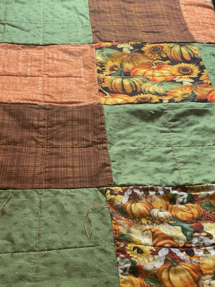Gnome Fall Rag Quilt