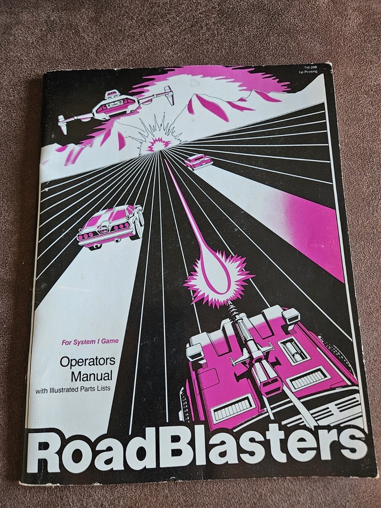 Atari System 1 - Road Blasters - 1987 Arcade Game Manual