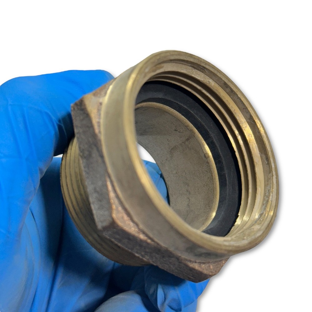 Heavy Duty Brass Hex Nut Adapter Fitting Fire Department Connection FDC