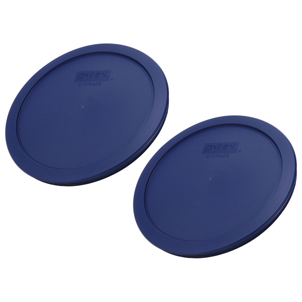 Pyrex 7402-PC Blue Food Storage Replacement Lid (2-Pack)