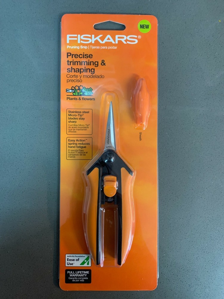 FISKARS SOFT TOUCH MICRO TIP PRUNING SNIP SCISSORS