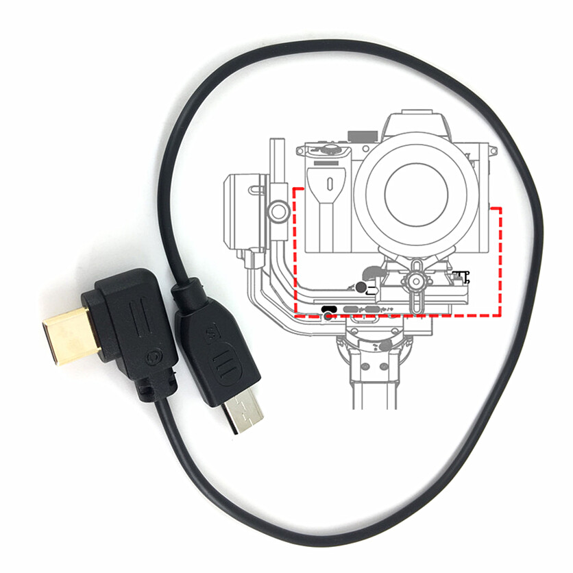 Type-C to Micro USB Camera Control Cable for Sony A7 A6400 DJI RSC2 RS2 RS3 Pro