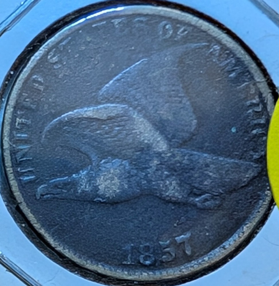 1857 Flying Eagle Cent (F+ Detail)