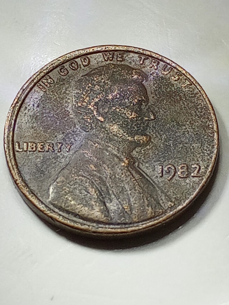 1982 P Multi Error Lincoln Cent DDO, Misaligned, Rotated Die.                #78