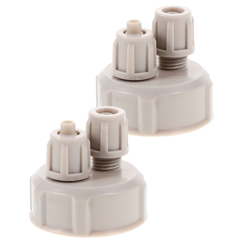 2 Pcs Bottle Cap Hatchery Diffuser Bottles with Caps for Aquarium