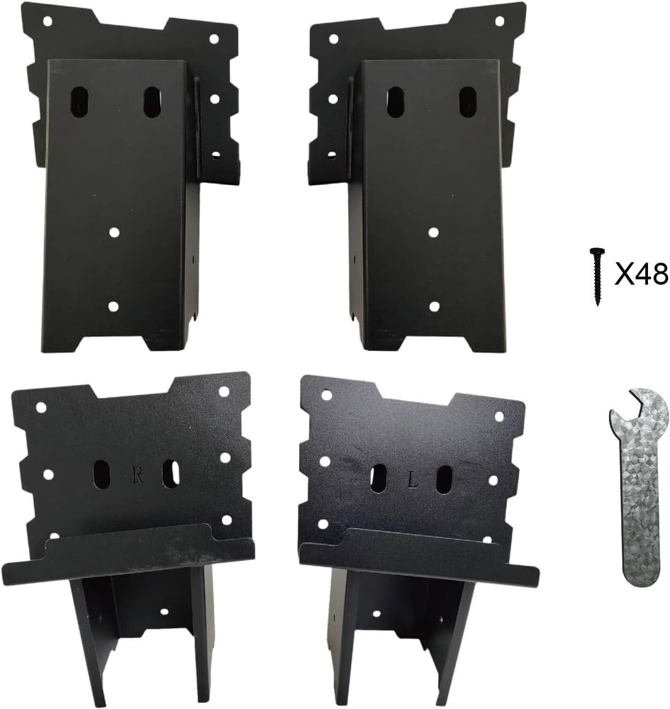 4 Pack Outdoor Multi-Use Angle Brackets 4x4 Platform Bracket for Hunting Blinds