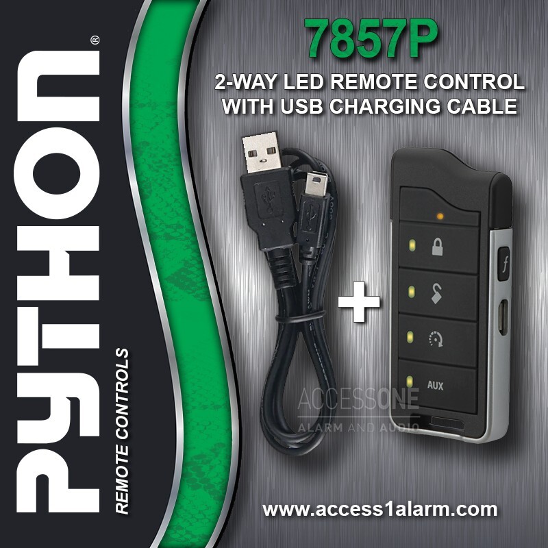 Python 7857P 2-Way LED Remote Control With USB Charger and Manual For The 5806P