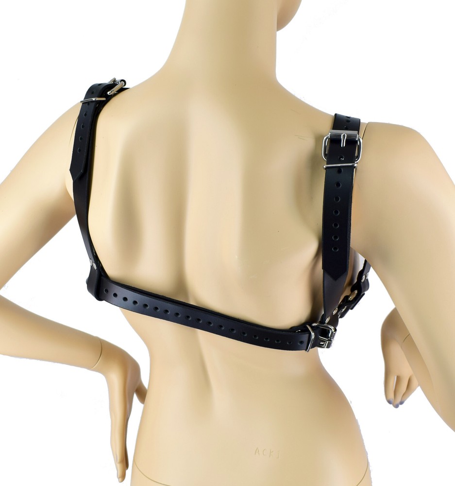 Female Leather Chest Harness