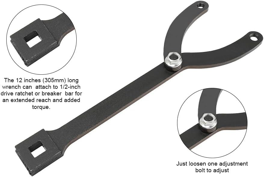 Universal Fan Clutch Pully Holder Tool Adjustable Variable Pin Spanner Wrench