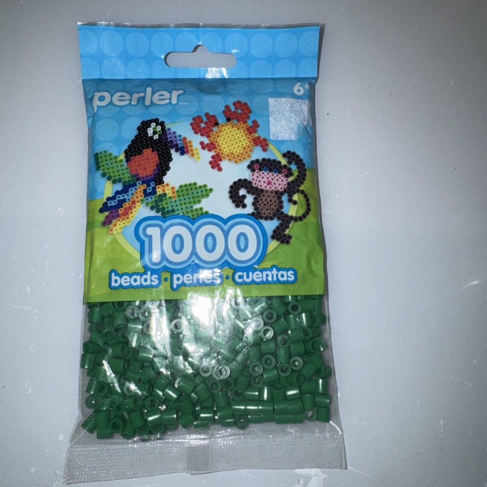 Perler Beads 1,000/Pkg-Dark Green