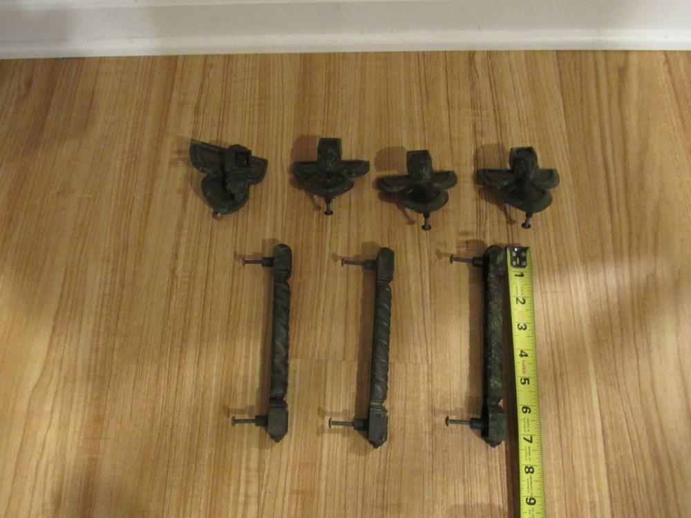 Vintage Brass Handle Drawer Pulls