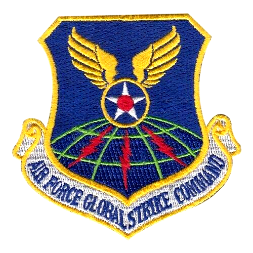 AUTHENTIC AIR FORCE -GLOBAL STRIKE COMMAND- AFGSC -USAF VEL PATCH MINT *****