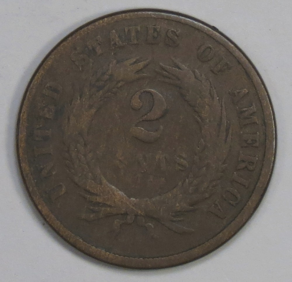 1869 Two Cent Piece - G+