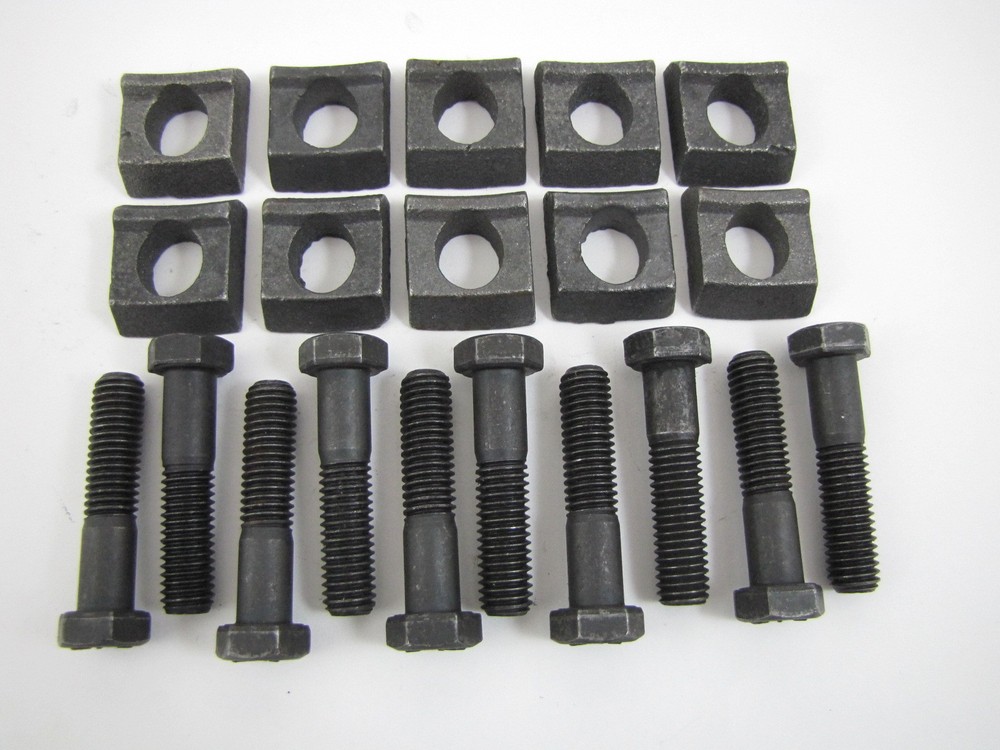 Mobile Home Wheel Rim Clamp & Bolt "10 Pack" Wedge Lowboy Construction Trailer