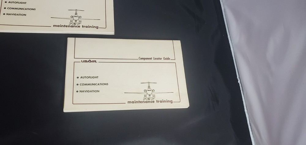 US AIR Boeing 727 Maintenance Training Component Locator Guide 1988 - 2 booklets