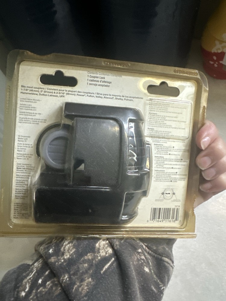 Master Lock Universal Trailer Hitch Lock